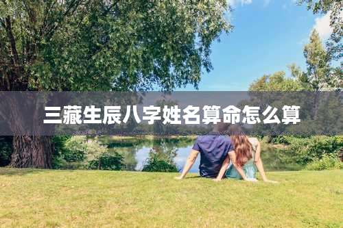 三藏生辰八字姓名算命怎么算