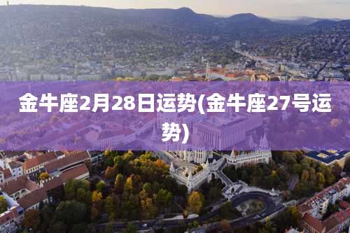 金牛座2月28日运势(金牛座27号运势)