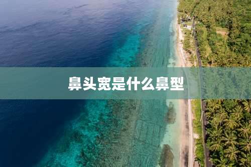 鼻头宽是什么鼻型