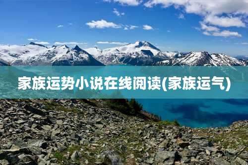 家族运势小说在线阅读(家族运气)