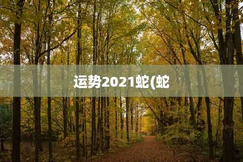 运势2021蛇(蛇
