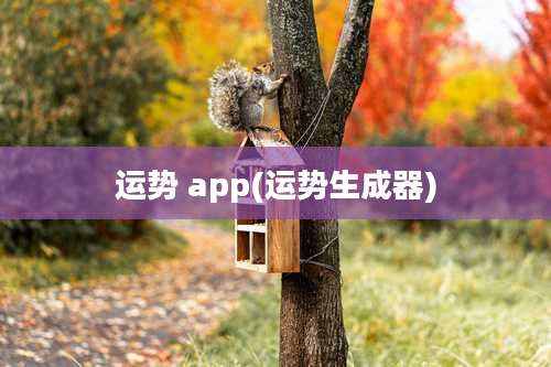 运势 app(运势生成器)