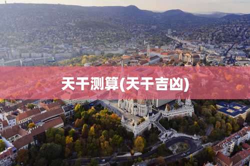 天干测算(天干吉凶)