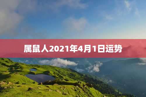 属鼠人2021年4月1日运势
