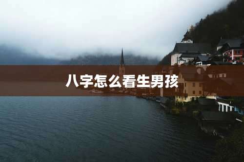 八字怎么看生男孩