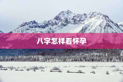 八字怎样看怀孕