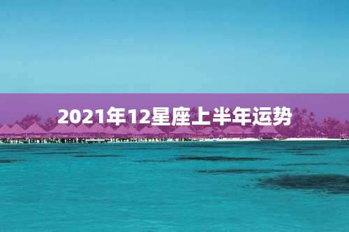 2021年12星座上半年运势