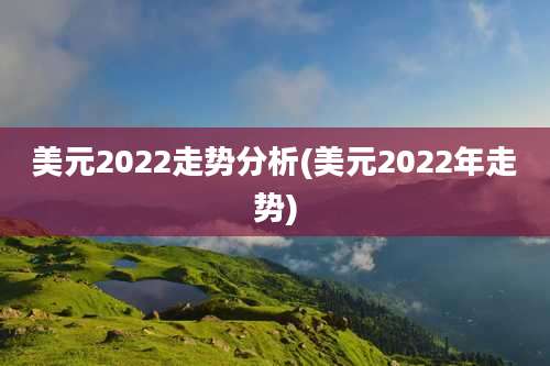 美元2022走势分析(美元2022年走势)
