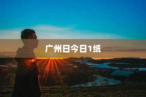 广州日今日1纸