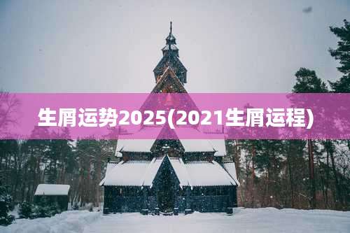 生屑运势2025(2021生屑运程)