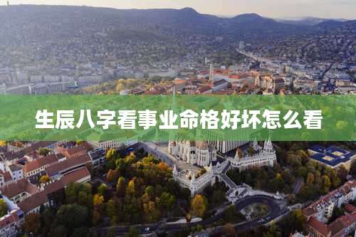 生辰八字看事业命格好坏怎么看