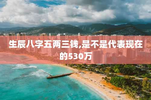 生辰八字五两三钱,是不是代表现在的530万
