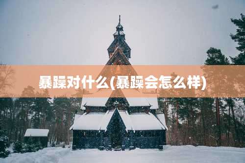 暴躁对什么(暴躁会怎么样)