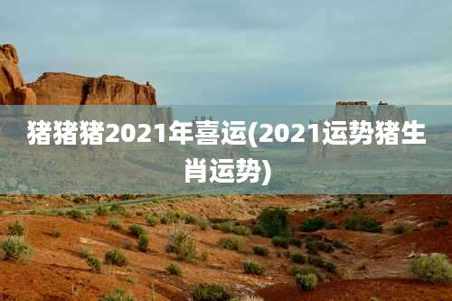 猪猪猪2021年喜运(2021运势猪生肖运势)