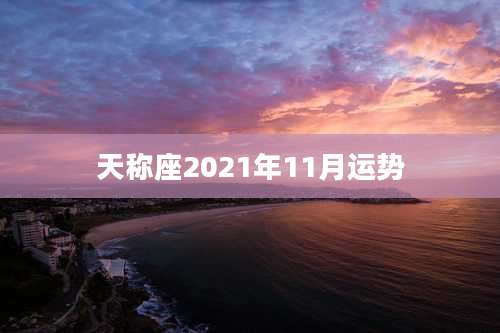 天称座2021年11月运势
