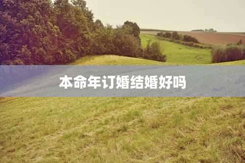 本命年订婚结婚好吗