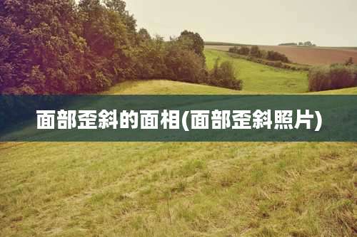 面部歪斜的面相(面部歪斜照片)