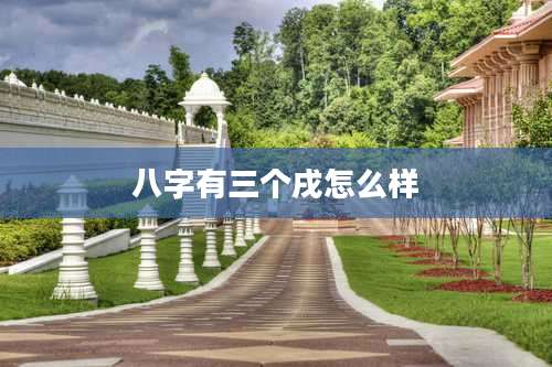 八字有三个戌怎么样