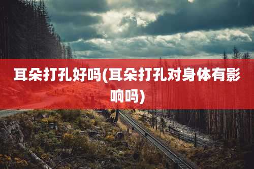 耳朵打孔好吗(耳朵打孔对身体有影响吗)