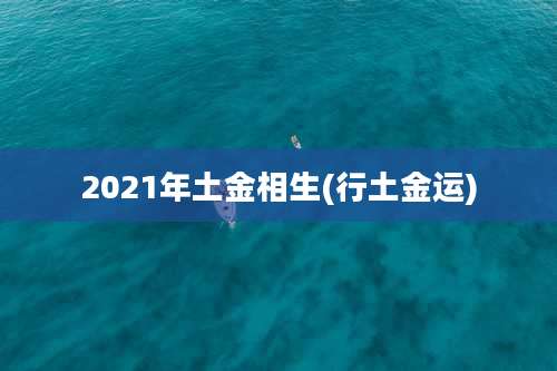 2021年土金相生(行土金运)
