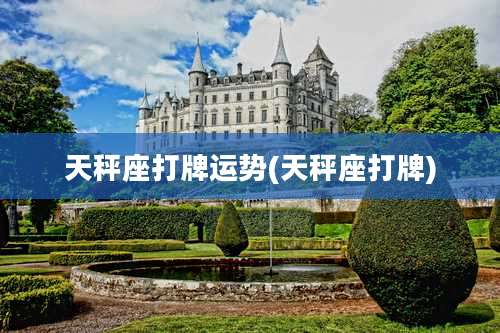 天秤座打牌运势(天秤座打牌)