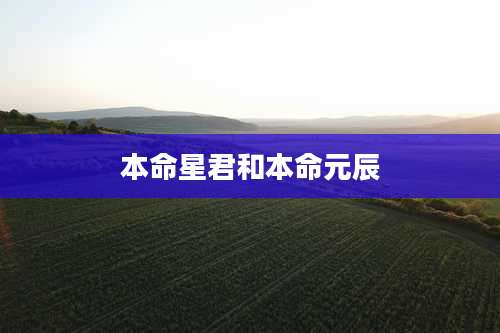 本命星君和本命元辰