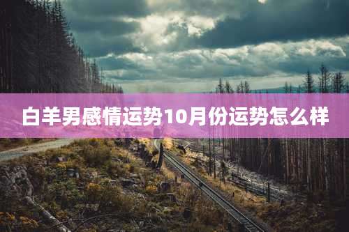 白羊男感情运势10月份运势怎么样