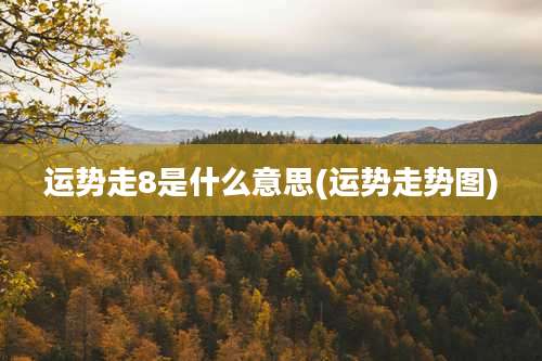 运势走8是什么意思(运势走势图)