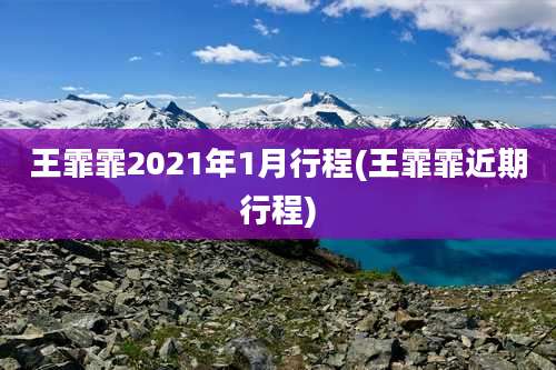 王霏霏2021年1月行程(王霏霏近期行程)