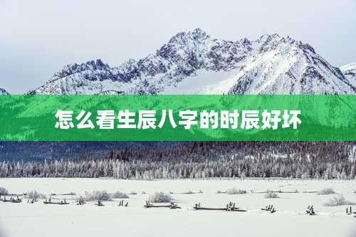 怎么看生辰八字的时辰好坏