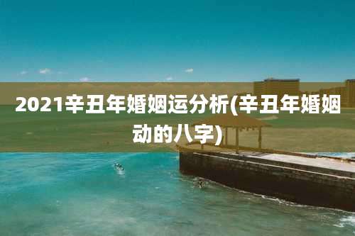 2021辛丑年婚姻运分析(辛丑年婚姻动的八字)