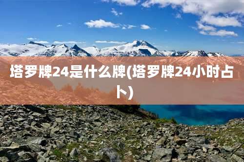 塔罗牌24是什么牌(塔罗牌24小时占卜)