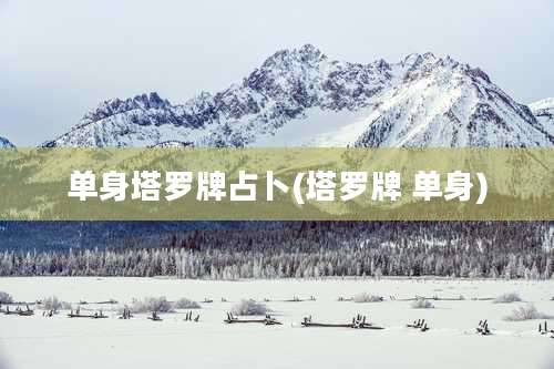 单身塔罗牌占卜(塔罗牌 单身)