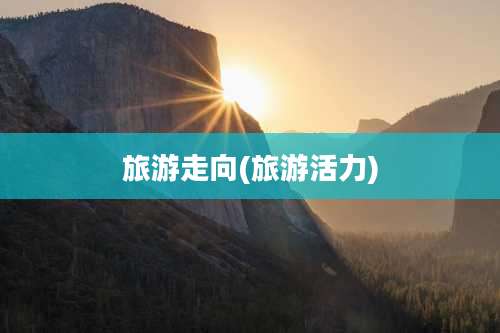 旅游走向(旅游活力)