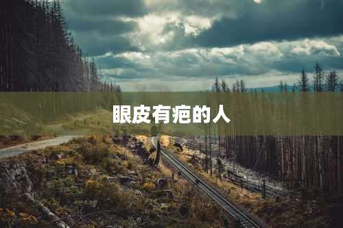眼皮有疤的人