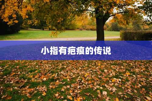 小指有疤痕的传说