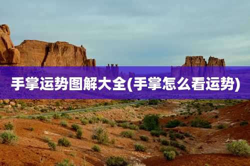 手掌运势图解大全(手掌怎么看运势)