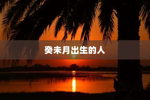 癸未月出生的人