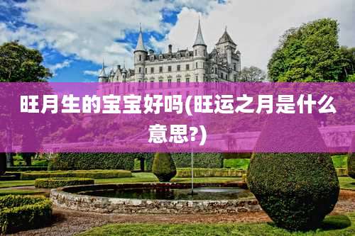 旺月生的宝宝好吗(旺运之月是什么意思?)