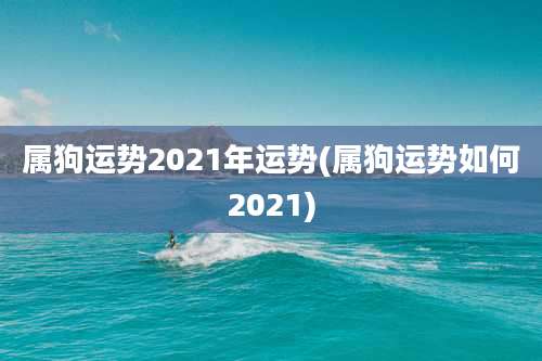 属狗运势2021年运势(属狗运势如何2021)