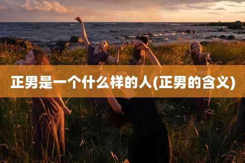 正男是一个什么样的人(正男的含义)