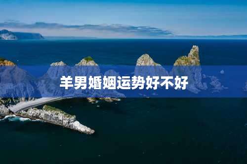 羊男婚姻运势好不好