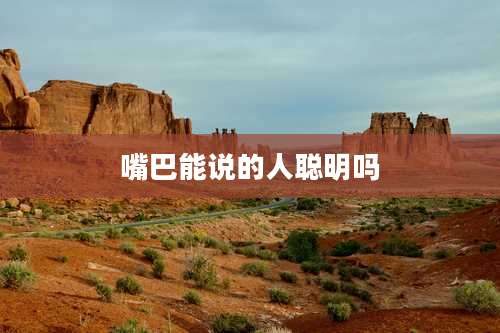 嘴巴能说的人聪明吗