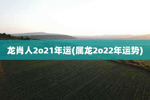 龙肖人2o21年运(属龙2o22年运势)