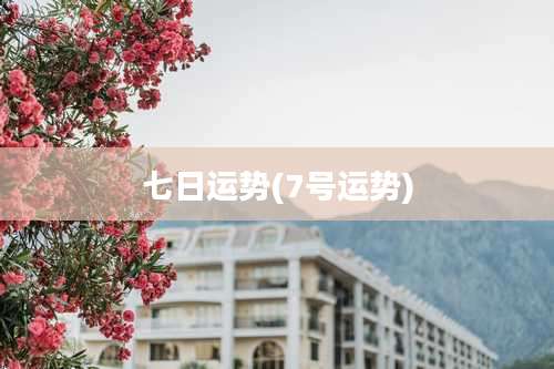 七日运势(7号运势)