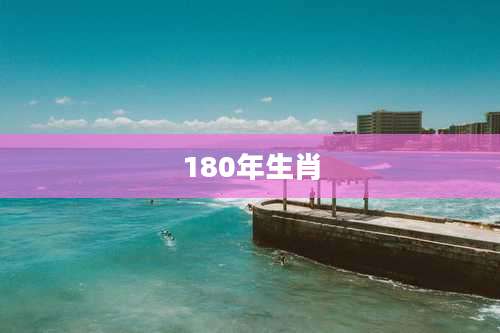 180年生肖