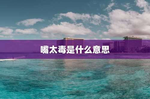 嘴太毒是什么意思