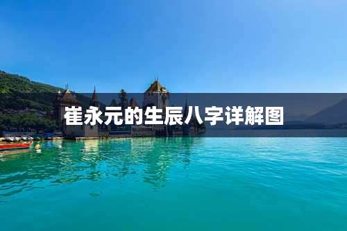 崔永元的生辰八字详解图