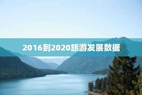 2016到2020旅游发展数据