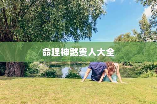 命理神煞贵人大全